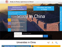 Tablet Screenshot of istudyinchina.com